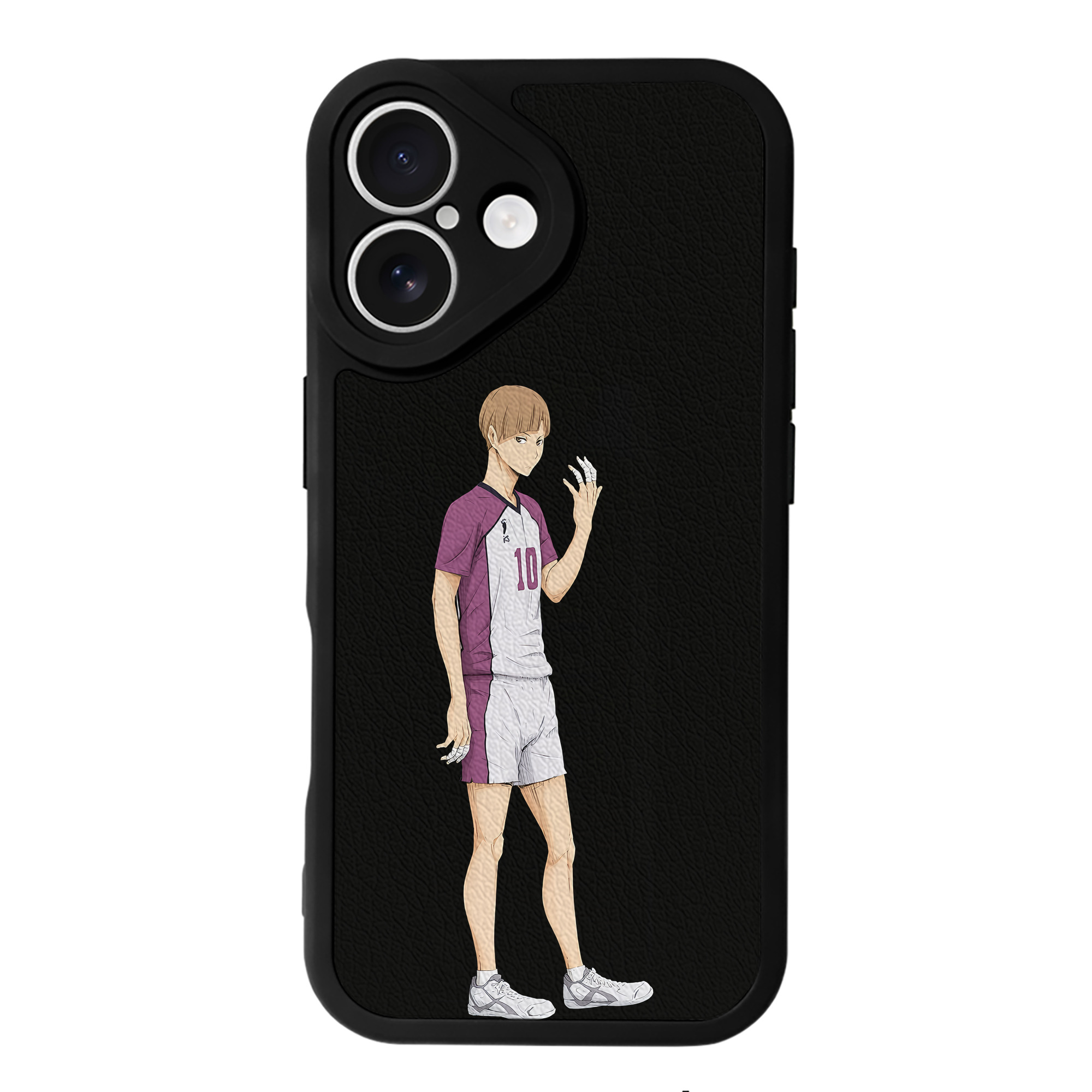 （画像用） ハイキュー!! Haikyu!! 【iPhone 16シリーズ対応】シリコンスマホケース（レザー調） 材質：シリコン